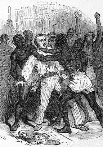 "Even though the enemy was beaten, the victory didn't seem to belong to us yet, and the danger became even greater in front of the resistance of the slaves and our exhaustion." 1883, Albert Laporte