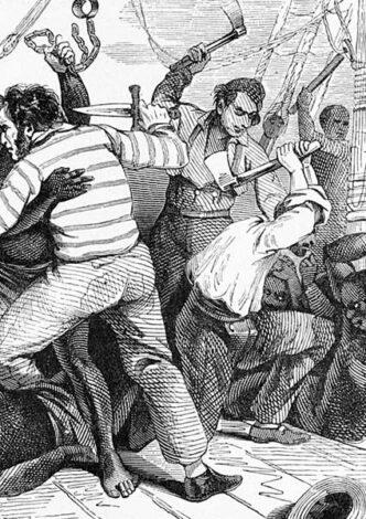 "A slave revolt is terrible because one cannot fire on them, since each man is worth at least 1,000 francs", 1883, Albert Laporte.